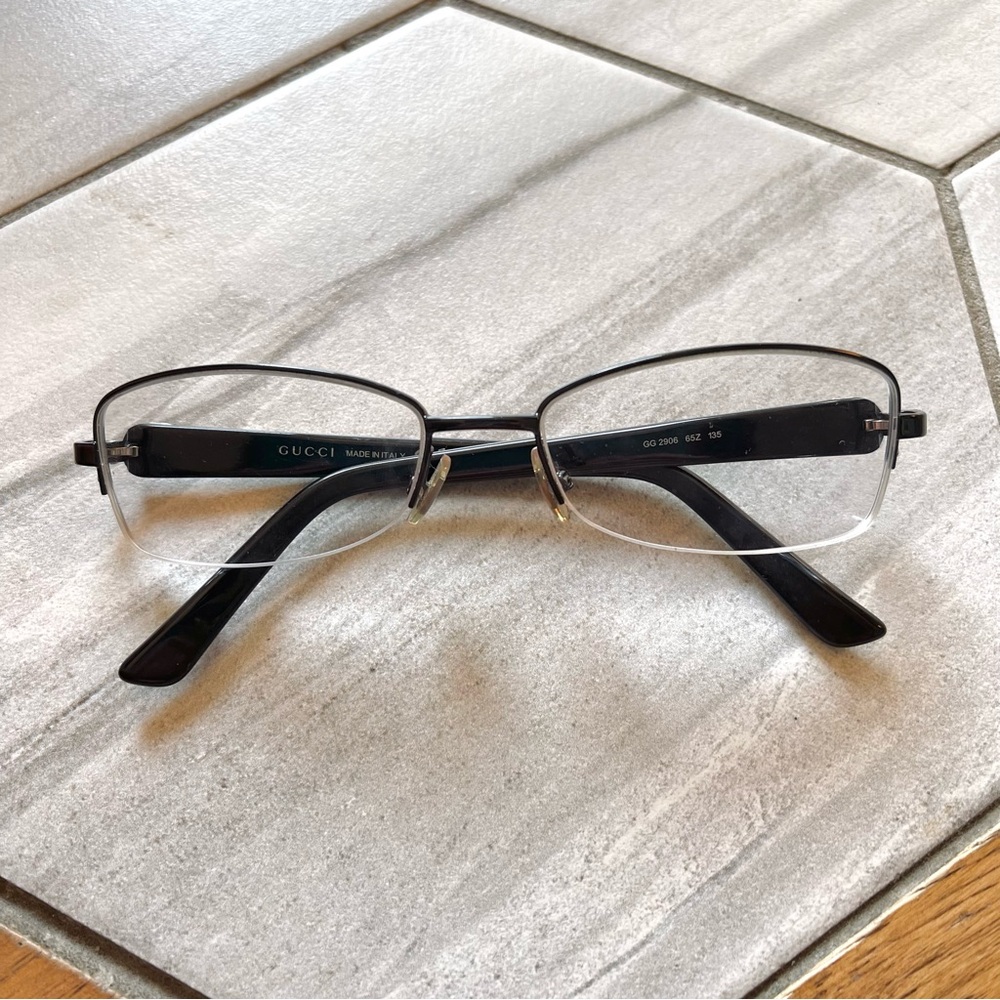 Gucci Designer Frames Unknown Prescription Glasses GG 2906 65Z 135 In Black - Picture 2 of 11